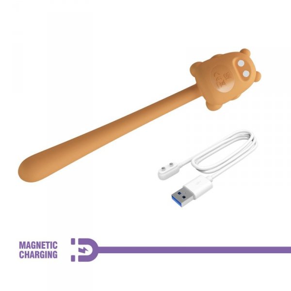 CUTE BEAR, Flirting Stick, 7 vibration functions, Magnetic USB charging