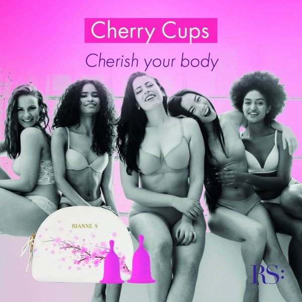 Rianne S Femcare Cherry Cup - zestaw kubeczków menstruacyjnych 