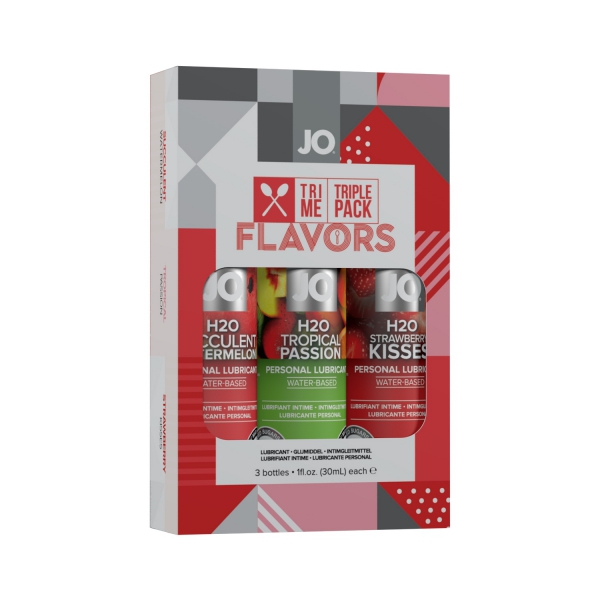System JO Tri Me Triple Pack Flavors - zestaw lubrykantów smakowych 3x30 ml