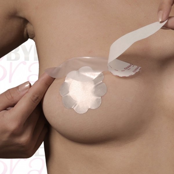 Bye Bra Breast Lift &amp; Silk Nipple Covers F-H 3 Pair - taśmy podnoszące piersi z silikonowymi osłonkami na sutki (3 pary)
