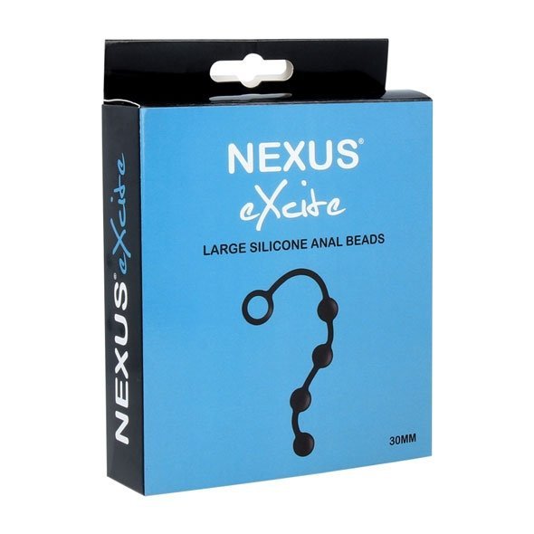 NEXUS EXCITE ANAL BEADS LARGE - kulki analne (czarny)