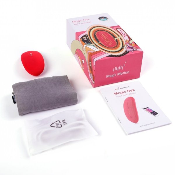 Magic Motion Nyx Smart Panty Vibrator - masażer łechtaczki (czerwony)