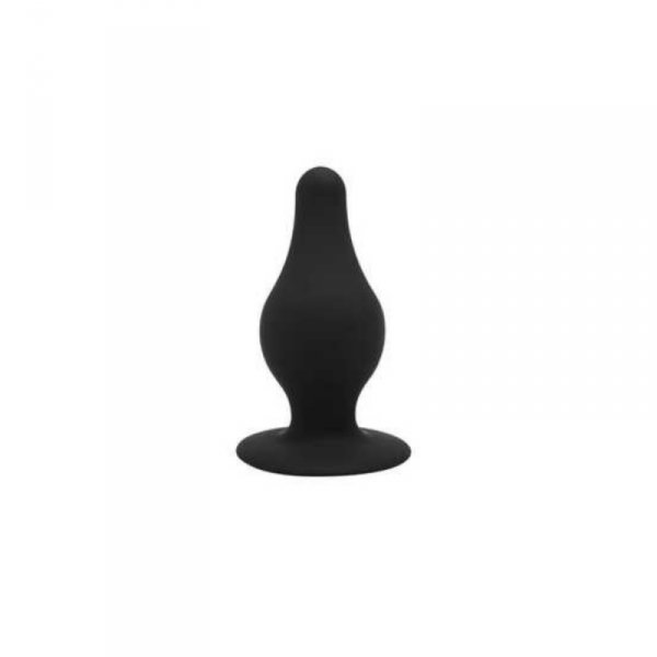 Silexd Korek Analny Plug Model 2 M 9cm Black - korek analny (czarny)