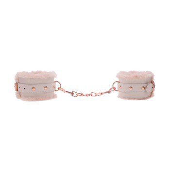 Sportsheets kajdanki S&amp;M Peaches ‘n CreaMe Fur Handcuffs Cream - kajdanki (kremowy)