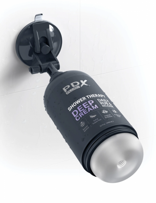 Pipedream PDX Plus - Shower Therapy - Deep Cream - masturbator (czarny)