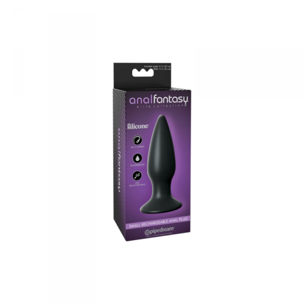 Anal Fantasy Korek Analne Elite  Small Rechargeable Anal Plug - korek analny (czarny)