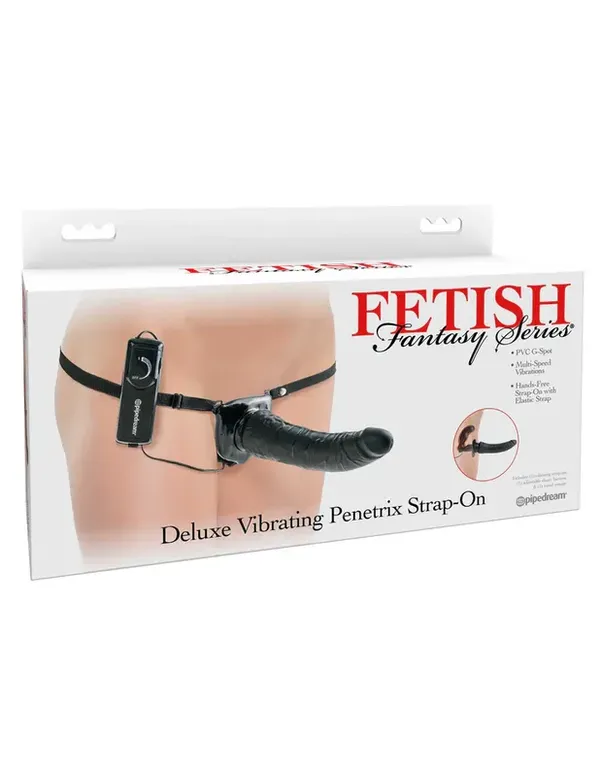 Fetish Fantasy Series  Deluxe Vibrating Penetrix Strap-On Black (czarny)