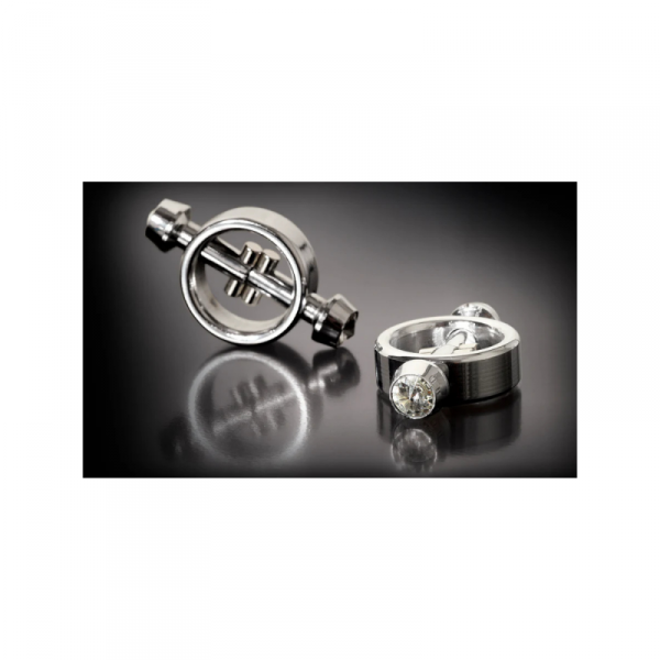 Metal Worx Pierścienie na Sutki Magnetic Nipple Clamps - zaciski na sutki (srebrny)
