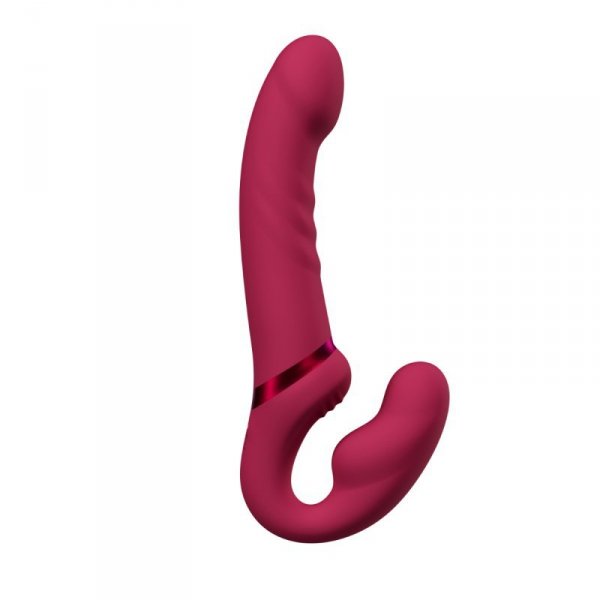 Lovense Lapis - podwójny strap-on (czerwony)