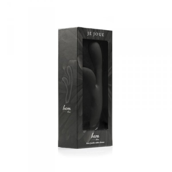 Je Joue Hera Flex Rabbit Vibrator Black - wibrator króliczek (czarny)