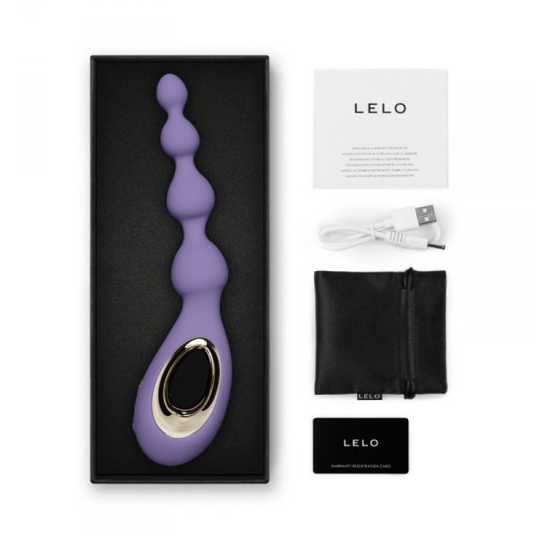 Lelo Soraya Beads Violet Dusk - masażer analny (fioletowy)