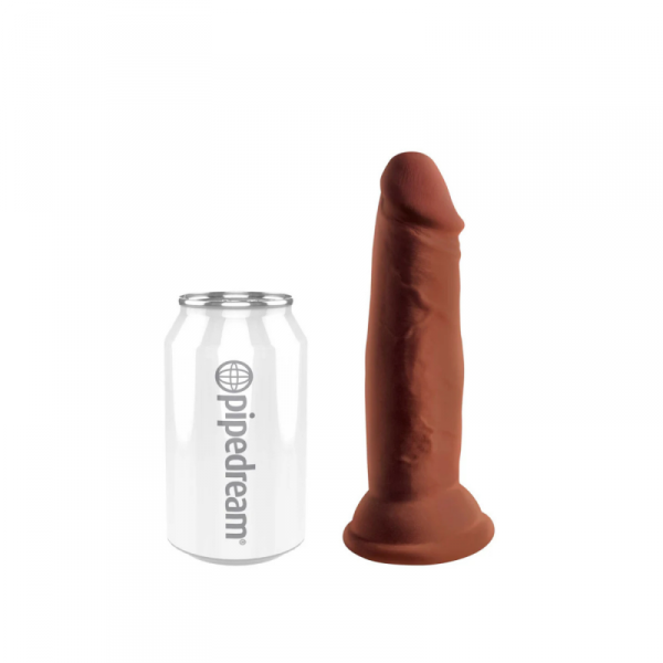 King Cock Dildo Plus 6&quot; Triple Density Cock Brown  - dildo (brązowy)