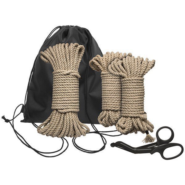 Kink by Doc Johnson - sznury do krępowania, zestaw Bind &amp; Tie Initiation