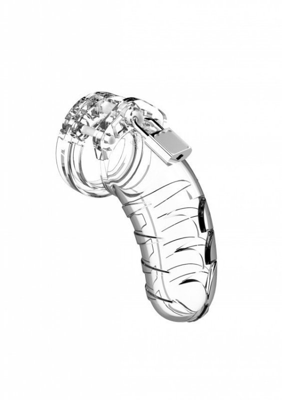 ManCage Model 04 Chastity 4.5'' Cock Cage - męski pas cnoty (przezroczysty)
