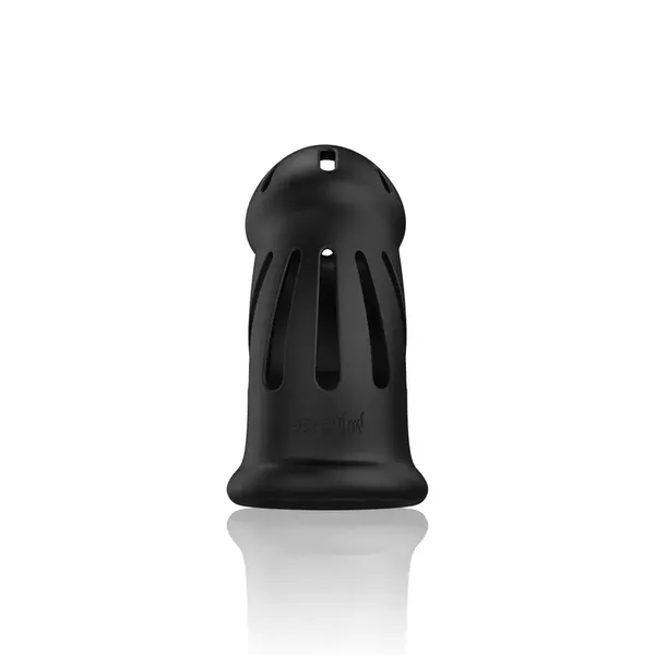 ManCage Model 27 Ultra Soft Silicone Chastity Cage Black (czarny)