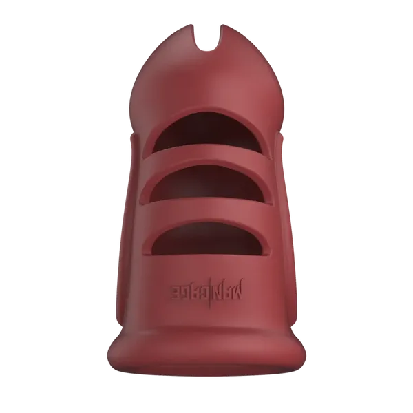 ManCage Model 28 Ultra Soft Silicone Chastity Cage Red (czerwony)