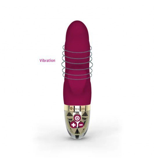Mystim Hop Hop Bob Vibrator fuchsia - wibrator króliczek (czerwony)