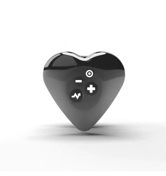 Mystim Heart's Desire eStim Lay-on Vibrator Black - masażer łechtaczki (czarny)