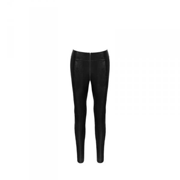 Noir Handmade F274 Snake wetlook leggings with zipper S