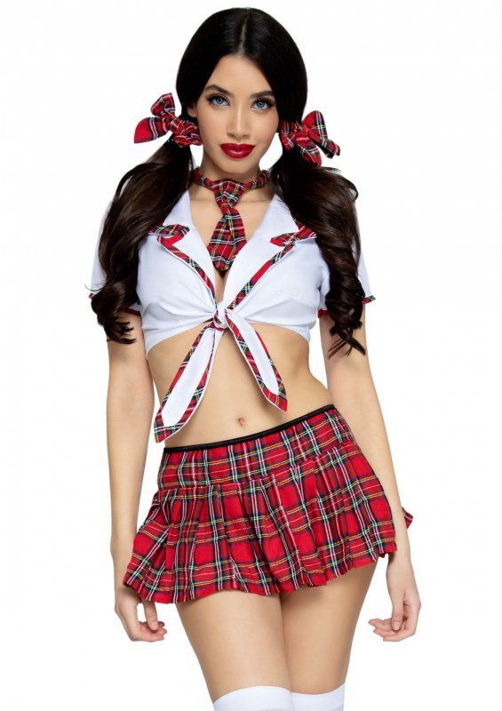 Leg Avenue kostium uczennicy Miss Prep School Top and Skirt S/M