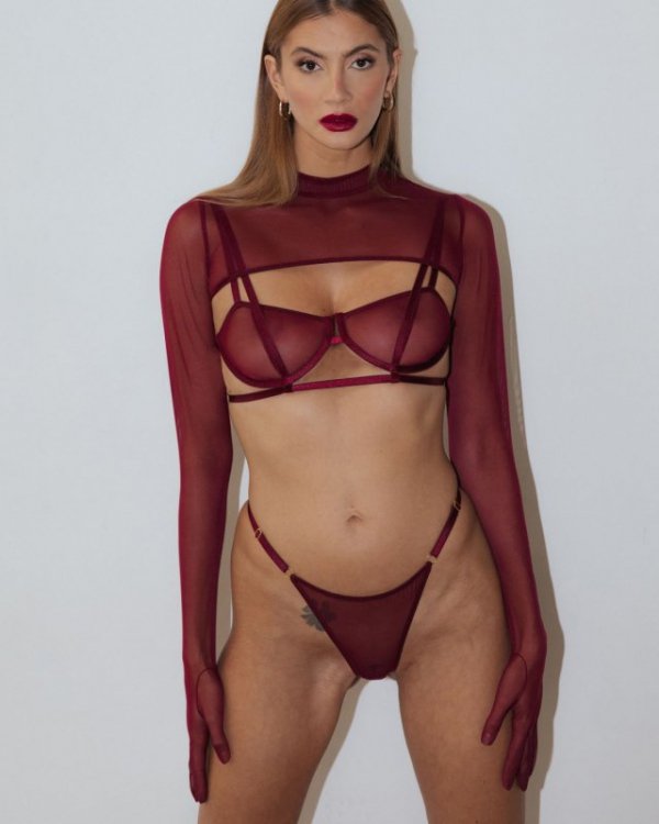 Promees Ginny Burgundy stringi L/XL