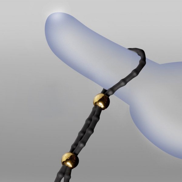 Upko Adjustable Cock Ring - pierścień erekcyjny (czarny)