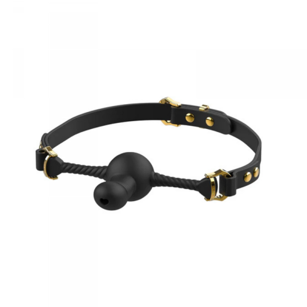 Upko knebel Desire for Mouth Dildo-shaped Mouth Gag (czarny)