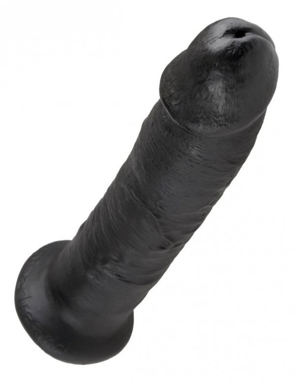 King Cock duże czarne dildo - 9'' Cock sztuczny penis (czarny)