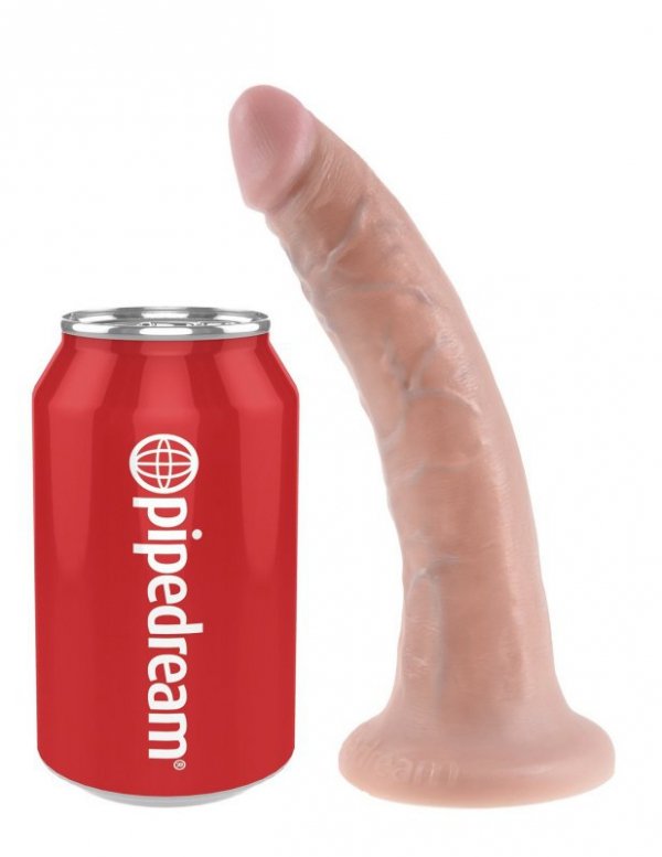 King Cock dildo - 7'' Cock sztuczny penis (cielisty)