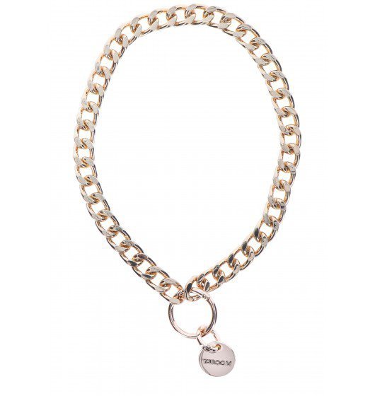 Taboom Dona Statement Collar and leash - smycz z obrożą  (złoty)