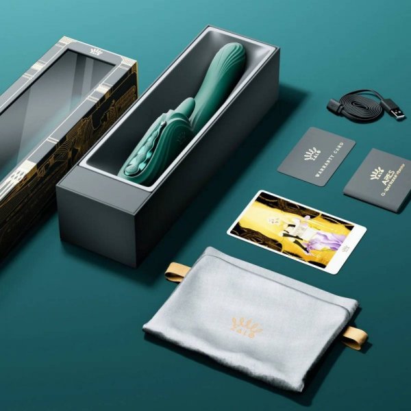 Zalo Ares Turquoise Green - wibrator króliczek (zielony)