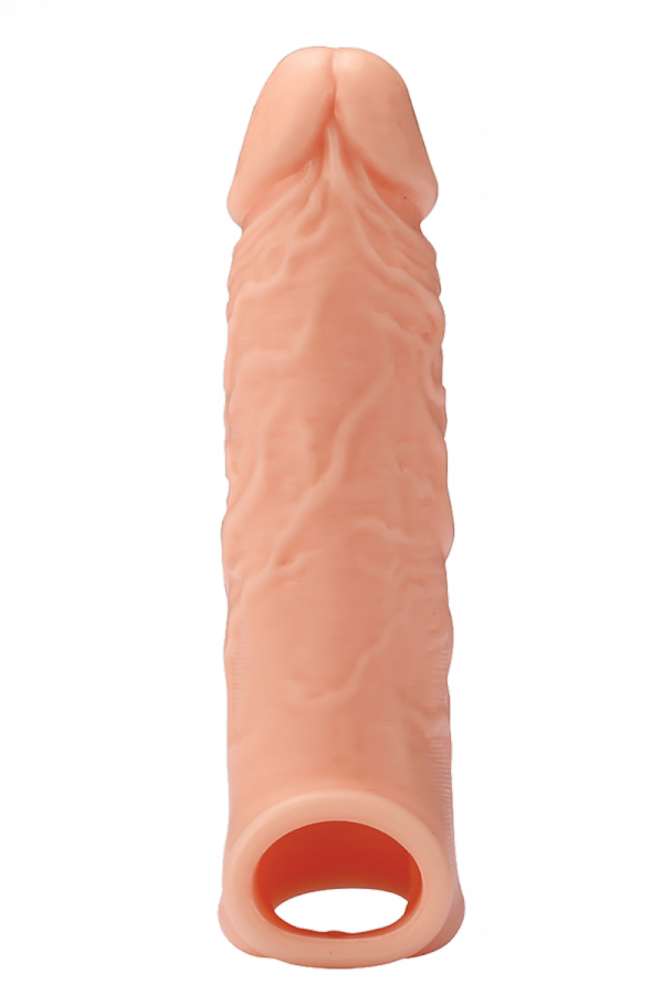 Dream Toys Realstuff Extender With Ball Strap 6.5 - nakładka na penisa (cielisty)
