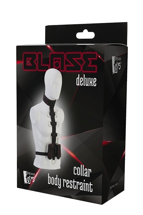 Dream Toys Blaze Deluxe Collar Body Restraint - Uprząż Do Ciała (czarny)