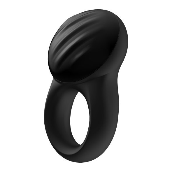 Satisfyer Signet Ring - wibrator dla par (czarny)