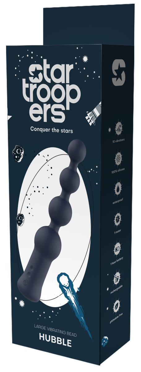 Dream Toys StarTroopers Hubble Large Vibrating Bead - masażer prostaty (granatowy)
