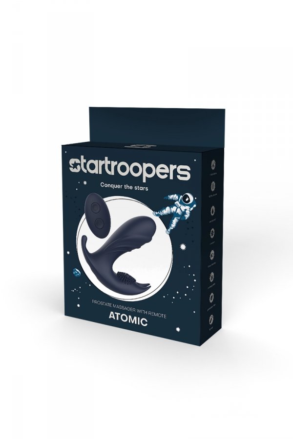 Dream Toys StarTroopers Atomic Prostate Massager with Remote - masażer prostaty (granatowy)