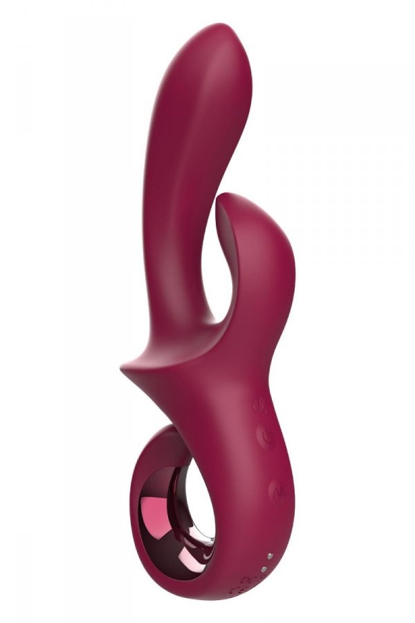 Dream Toys Glam Duo Vibrator - wibrator króliczek (czerwony)