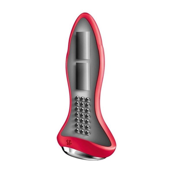 Satisfyer Plug-Rotator Plug 1 Connect App (Red) - korek analny (czerwony)
