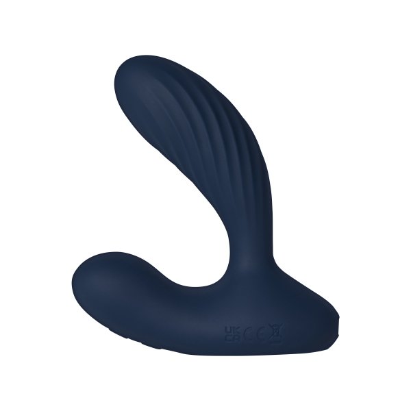 Svakom Vick Neo 2 Navy Blue - Wibrujący masażer prostaty z pilotem (granatowy)