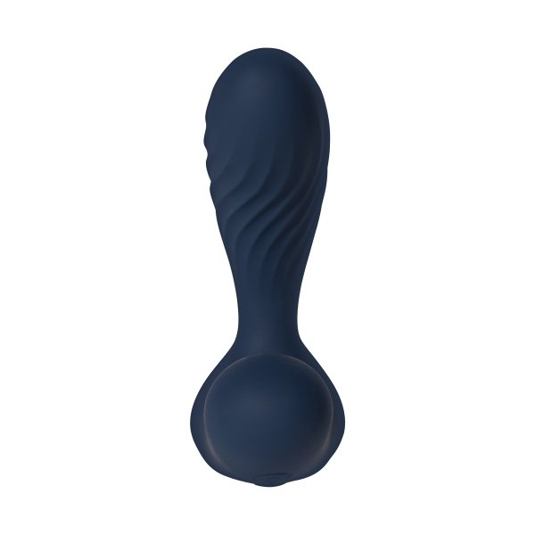 Svakom Vick Neo 2 Navy Blue - Wibrujący masażer prostaty z pilotem (granatowy)