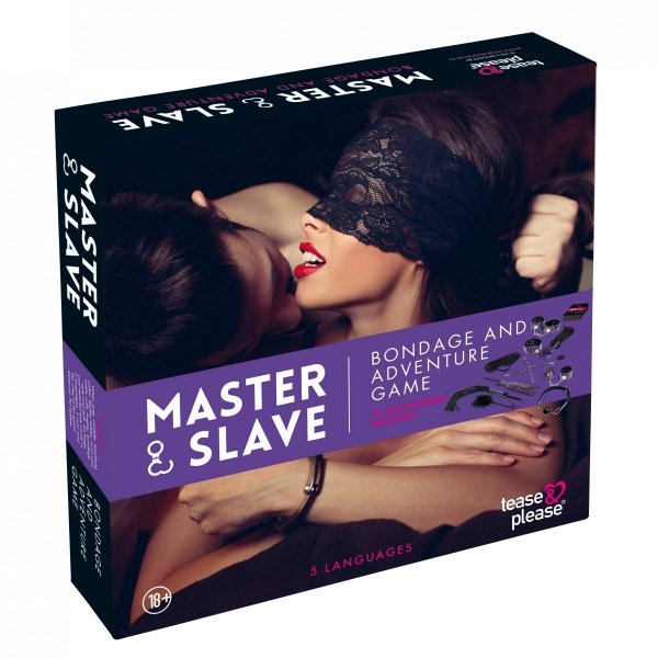 Tease&amp;Please Master &amp; Slave Bondage Game Beige - gra erotyczna ''władca i sługa'' (fioletowy)