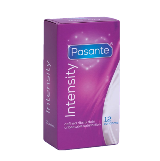 Pasante Ribs&amp;Dots - Prezerwatywy z wypustkami (1op./12szt.)