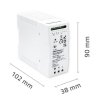 QOLTEC ZASILACZ NA SZYNĘ DIN Z FUNKCJĄ UPS | 40W