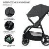 Kinderkraft wózek spacerowyTRIG 3 GRANITE GREY