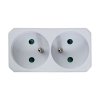 ESPERANZA ROZGAŁĘŹNIK ELEKTRYCZNY 2 GNIAZDA BIAŁY ELK305W