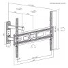MACLEAN UCHWYT DO TELEWIZORA 37-70 35KG MAX VESA 600X400 MC-798N