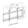 Techly ICA-PLB 046F uchwyt do telewizorów 177,8 cm (70) Czarny