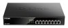 D-Link DGS-1008MP łącza sieciowe Nie zarządzany Gigabit Ethernet (10/100/1000) Obsługa PoE 1U Czarny