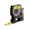 DYMO D1 - Standard Etykiety - Czarny na żółtym - 12mm x 7m