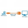 Adapter MANHATTAN HDMI-St.> VGA-Bu. [bk] Polybag